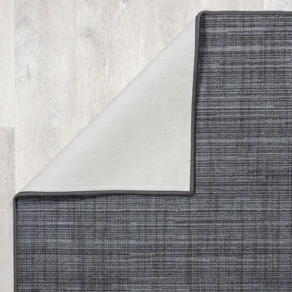 Washable Stair Runner with Anti-Slip - Grey, Boucle