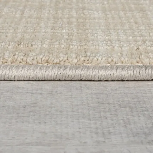 Washable Stair Runner with Anti-Slip - Ivory, Boucle