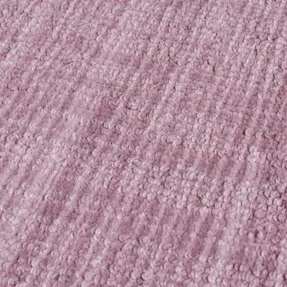 Washable Stair Runner with Anti-Slip - Mauve, Boucle