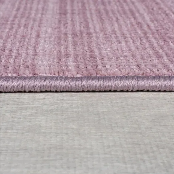 Washable Stair Runner with Anti-Slip - Mauve, Boucle