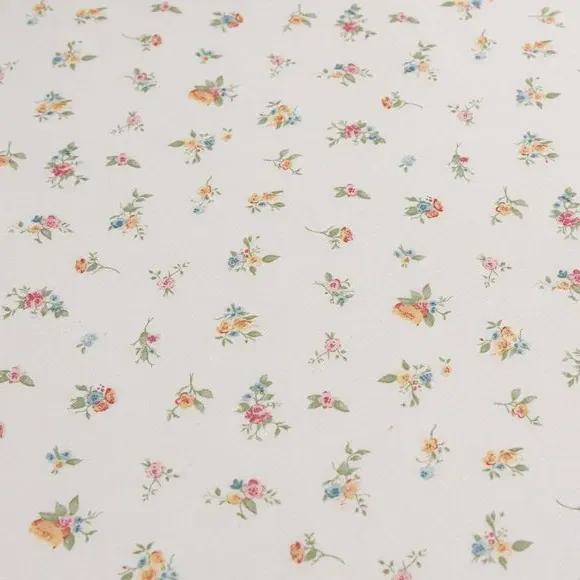 Watercolour Ditsy Fitted Sheet - Pink, Polycotton