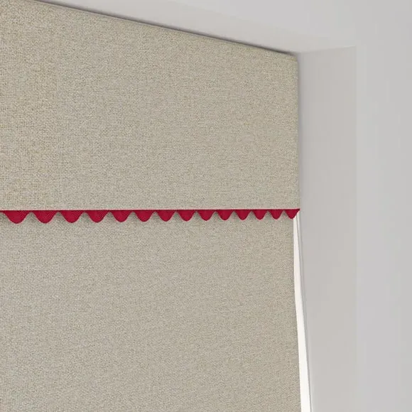 Wave Blackout Roman Blind - Magenta, Fabric