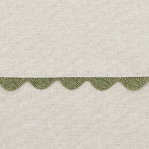Wave Blackout Roman Blind - Olive, Fabric