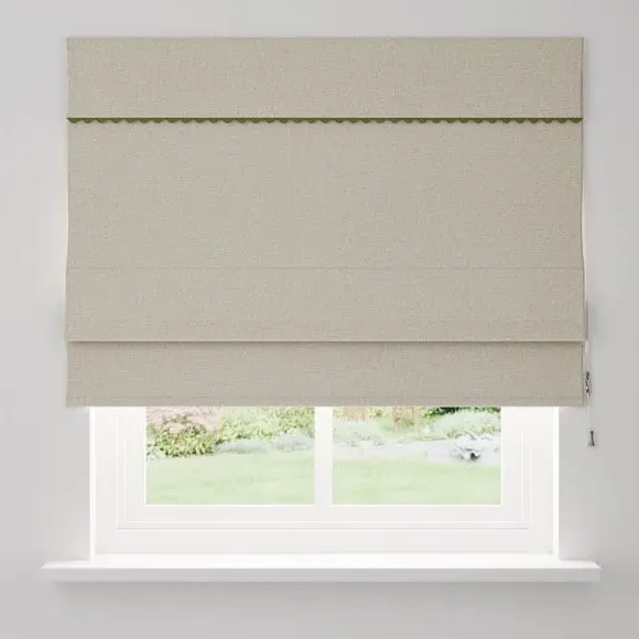 Wave Blackout Roman Blind - Olive, Fabric