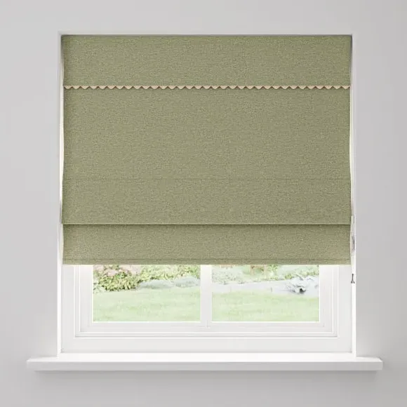 Wave Blackout Roman Blind - Sage, Fabric