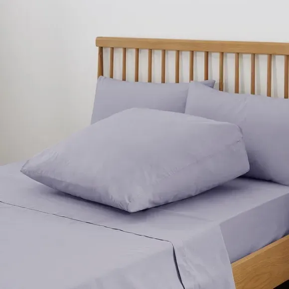 Wedge Pillowcase - Lilac, Cotton