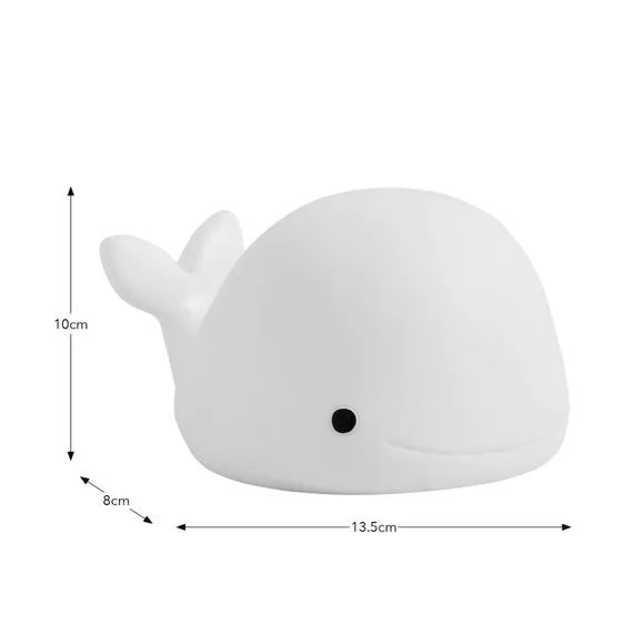 Whale LED Night Light - White