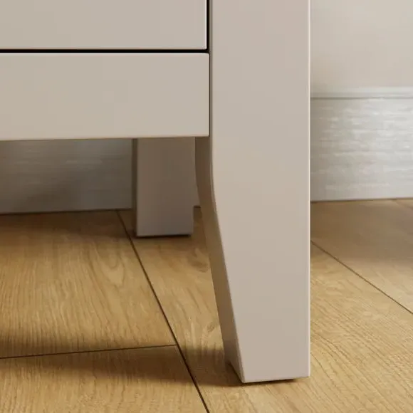 Wide 2-Drawer Bedside Table - Natural