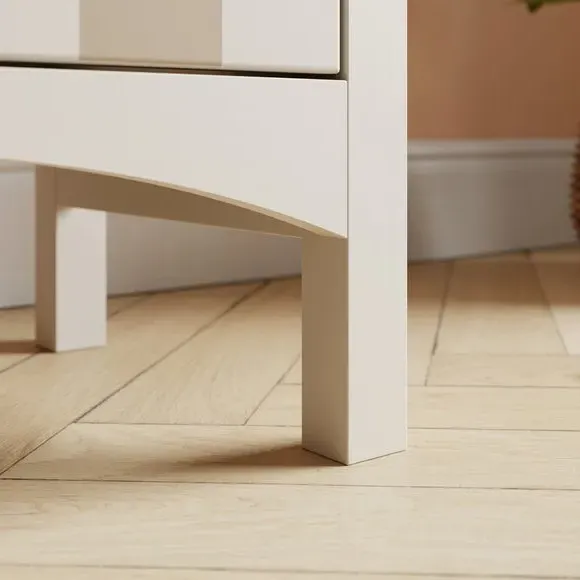 Wide 2-Drawer Bedside Table - Natural, Wood