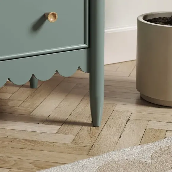 Wide 6 Drawer Chest - Lilypad Green, Wood