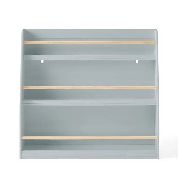 Wide Bookcase with Rounded Edges - Sage, Wood