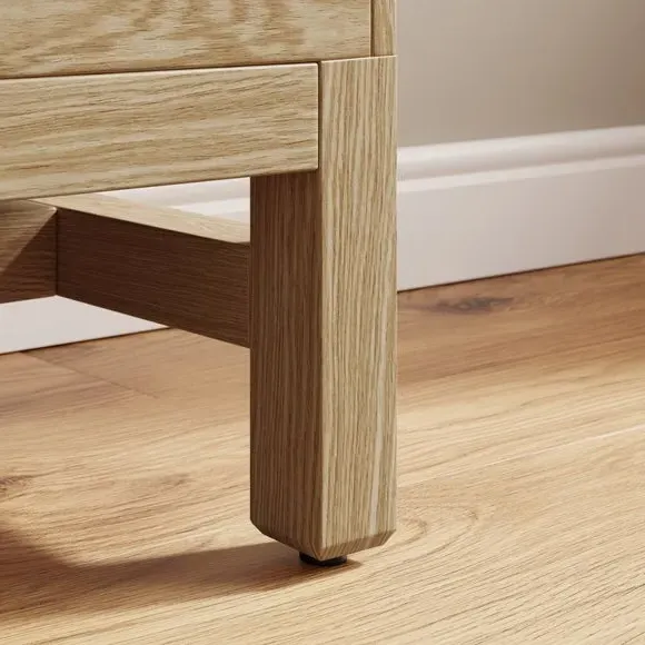 Wide Sideboard with Cable Management - Light Oak