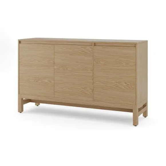 Wide Sideboard with Cable Management - Light Oak