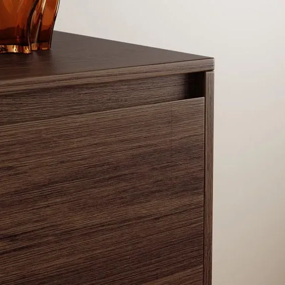 Wide Sideboard with Cable Management - Walnut