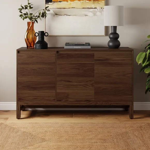 Wide Sideboard with Cable Management - Walnut