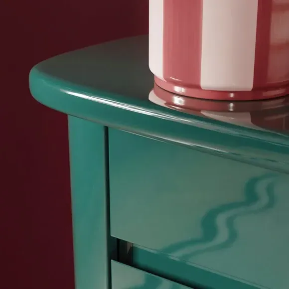 Wide Sideboard with Soft Close - Emerald, Gloss