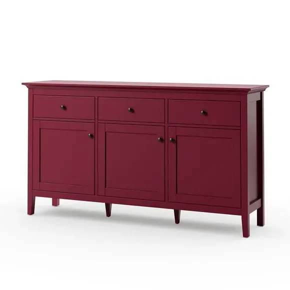 Wide Sideboard with Storage - Mulberry, Painted