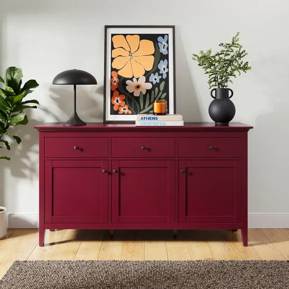 Wide Sideboard with Storage - Mulberry, Painted image