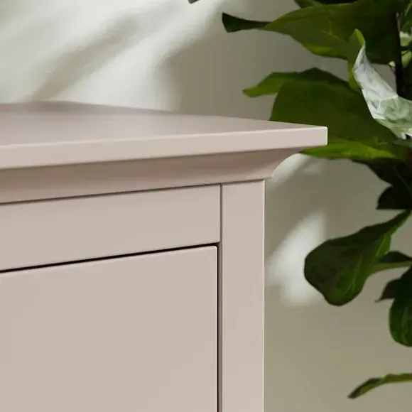 Wide Sideboard with Storage - Natural, Painted