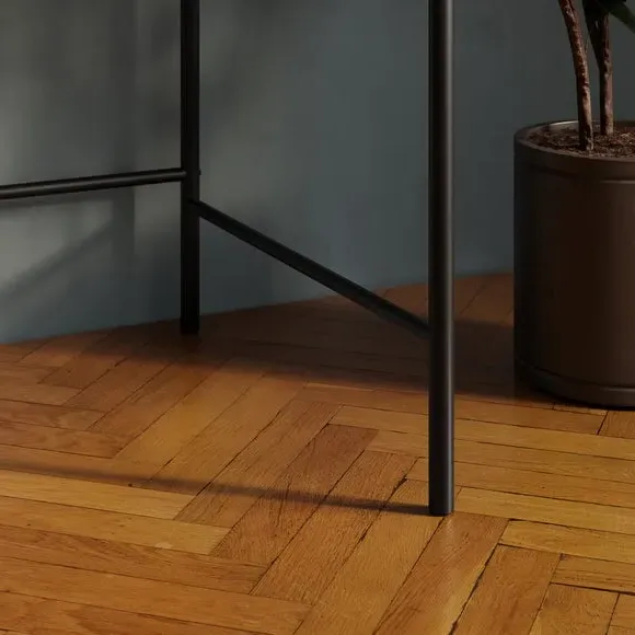 Wide Storage Desk with Drawers - Mango, Wood
