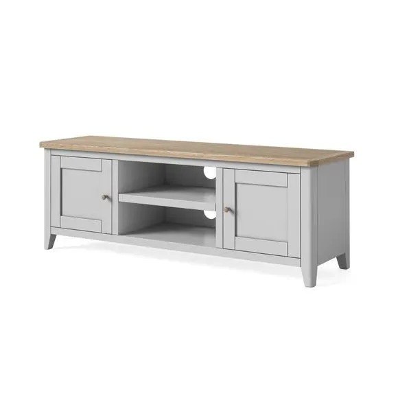 Wide TV Stand for 55" TVs - Grey, Wood