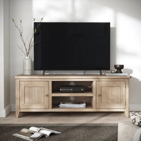 Wide TV Stand for 55" TVs - Oak, Wood