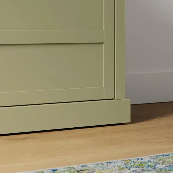 Wide TV Unit with Storage - Olive