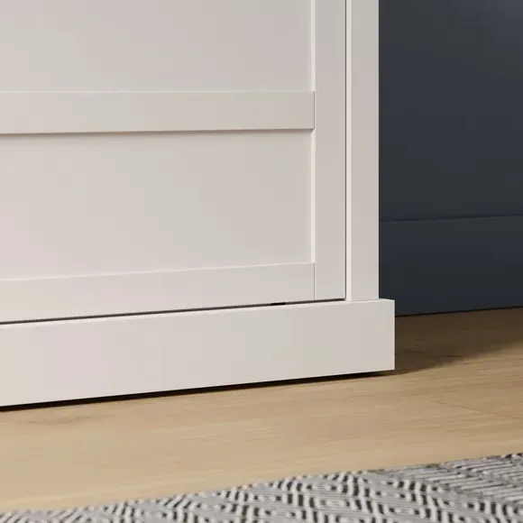 Wide TV Unit with Storage - White