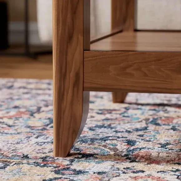Wiggle Coffee Table with Drawer - Walnut, Wood