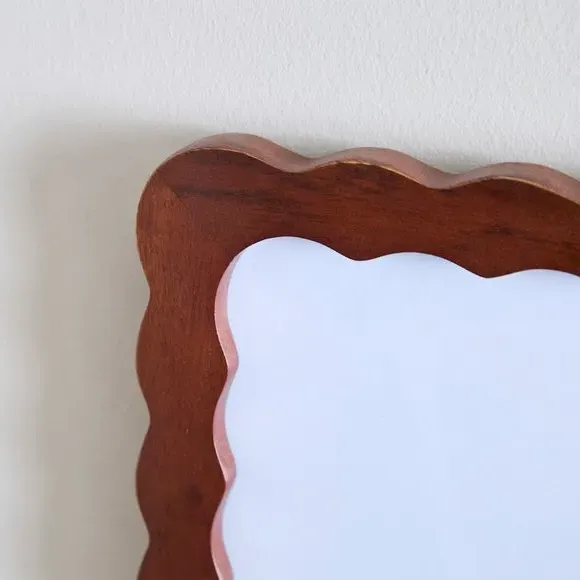 Wiggle Photo Frame - Brown, Mango Wood