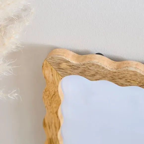 Wiggle Photo Frame - Natural, Mango Wood