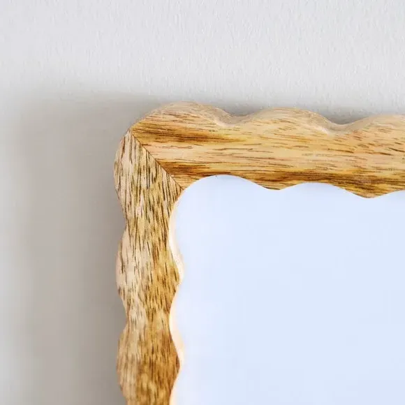 Wiggle Photo Frame - Natural, Mango Wood