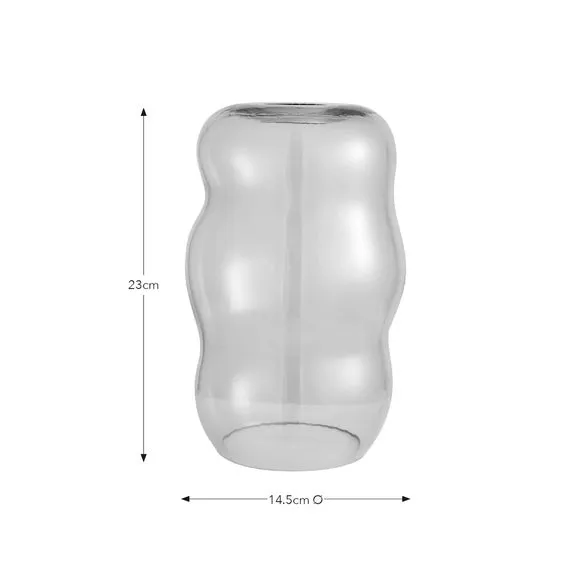 Wiggly Pendant Shade Easy Fit - Blue, Glass