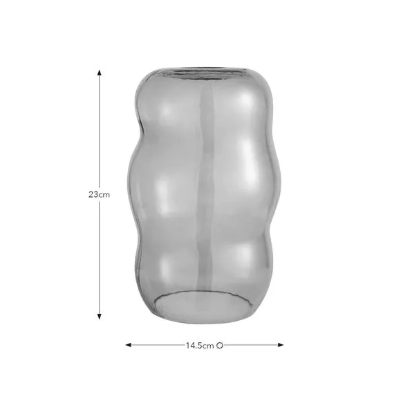 Wiggly Pendant Shade Easy Fit - Pink, Glass