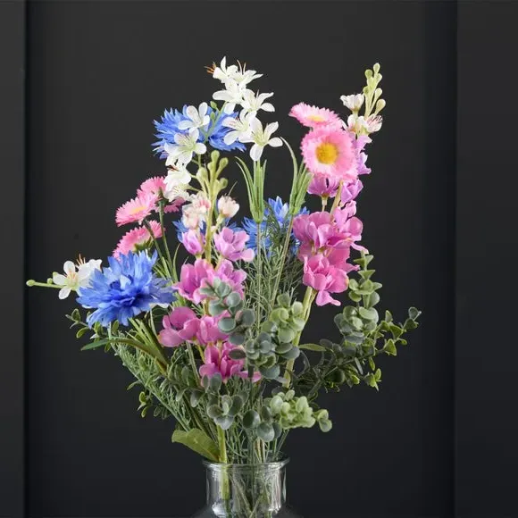 Wildflower Bouquet Arrangement - Multicolor, Glass