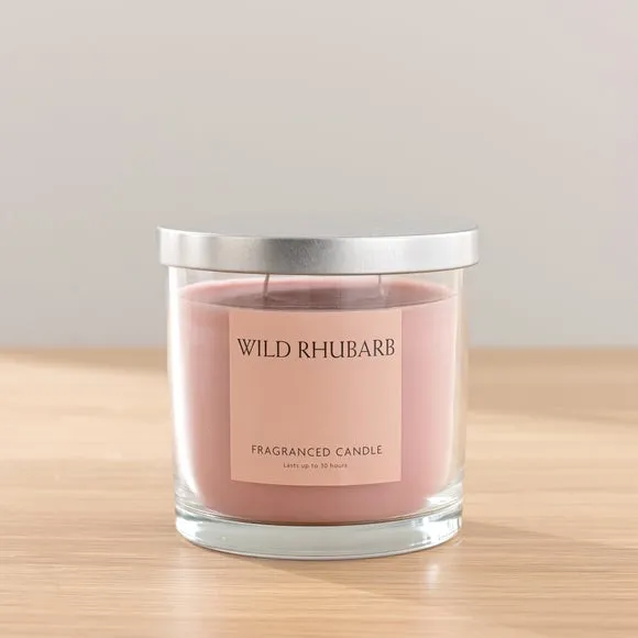 Wildflower Bouquet & Candle Gift Set - Pink