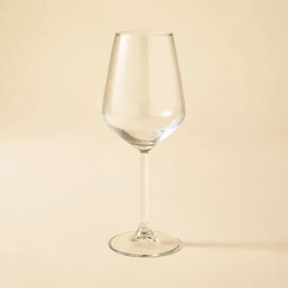 Wine Glass with Swirl Design - Clear Glass image