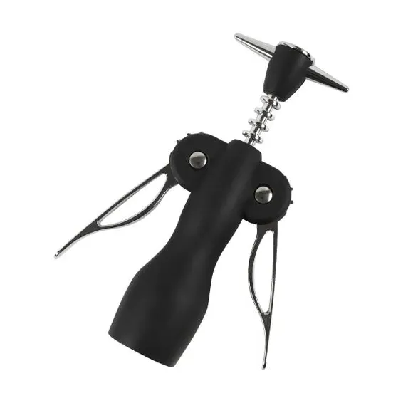 Wing Corkscrew - Black, Zinc Alloy