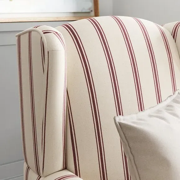 Wingback Armchair with Pocket Springs - Mulberry