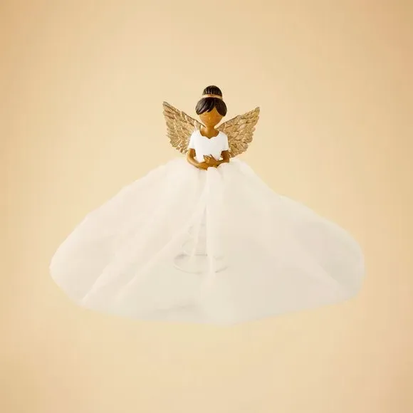 Winged Fairy Tree Topper - Gold, Resin