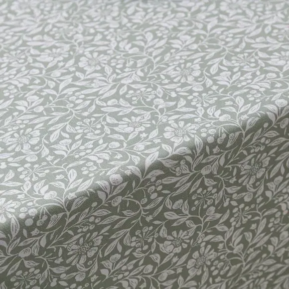 Wipe Clean Tablecloth - Sage, Cotton
