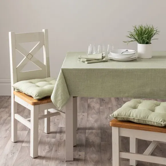 Wipe Clean Tablecloth - Sage, Cotton