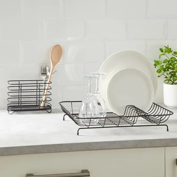 Wire Cutlery Holder - Black, Metal image