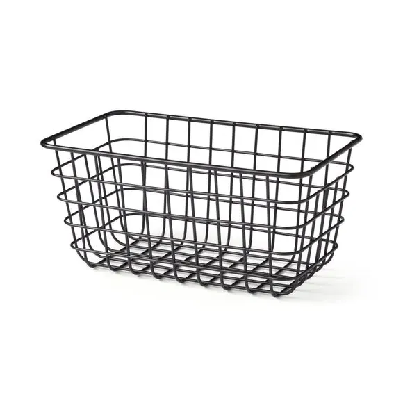 Wire Storage Basket - Black, Metal