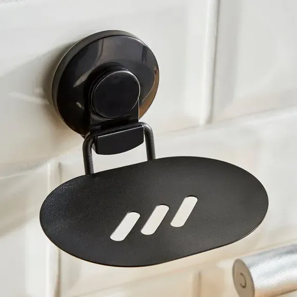 Wire Suction Soap Dish - Black