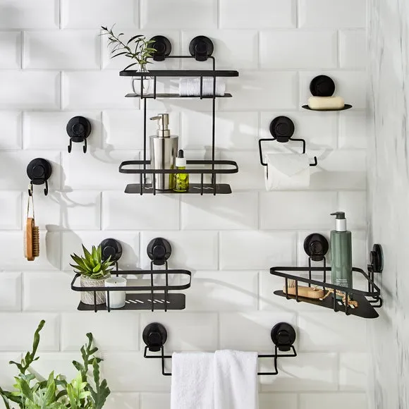 Wire Suction Soap Dish - Black