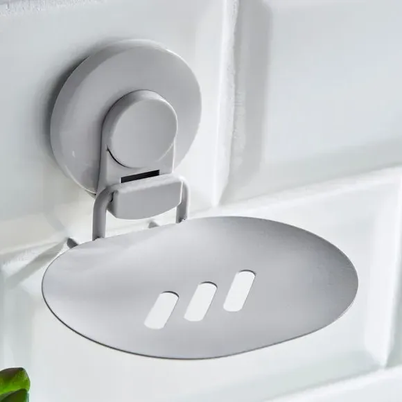 Wire Suction Soap Dish - Grey
