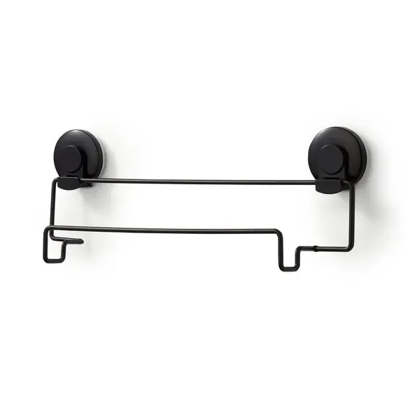 Wire Suction Towel Rail - Black