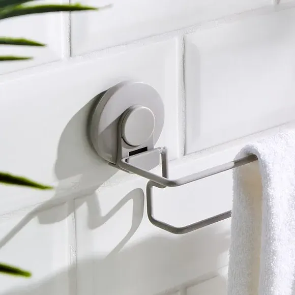 Wire Suction Towel Rail - Grey