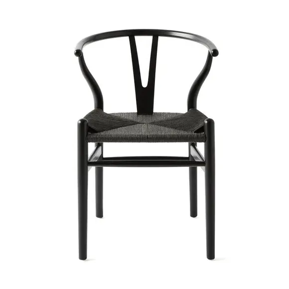 Wishbone Dining Chair - Black, Beech Wood